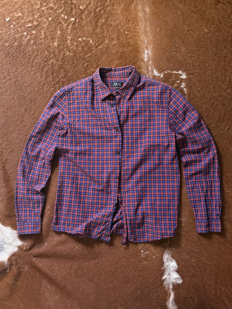 A.P.C. Checkered Button-Up Shirt
