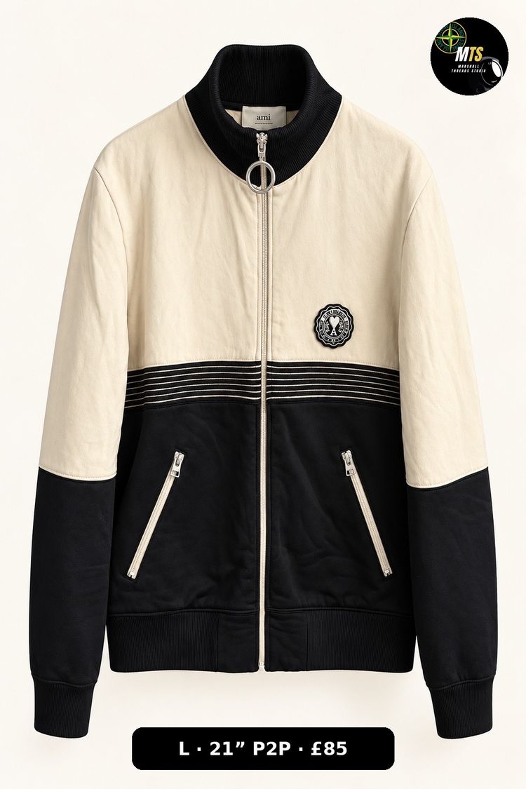 2553 Ami Paris zip up jacket 21” p2p  image 1