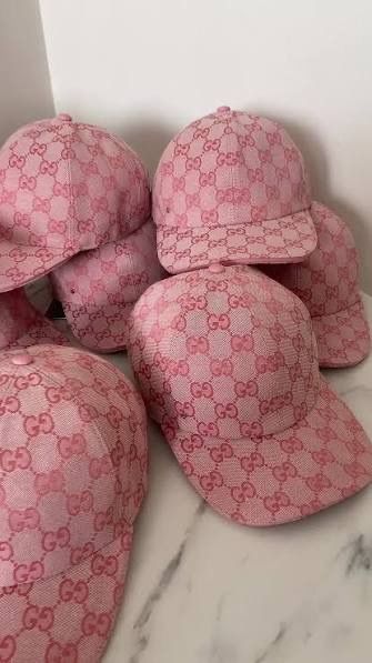 Gucci Gucci Pink Gg Logo Baseball Caps product image