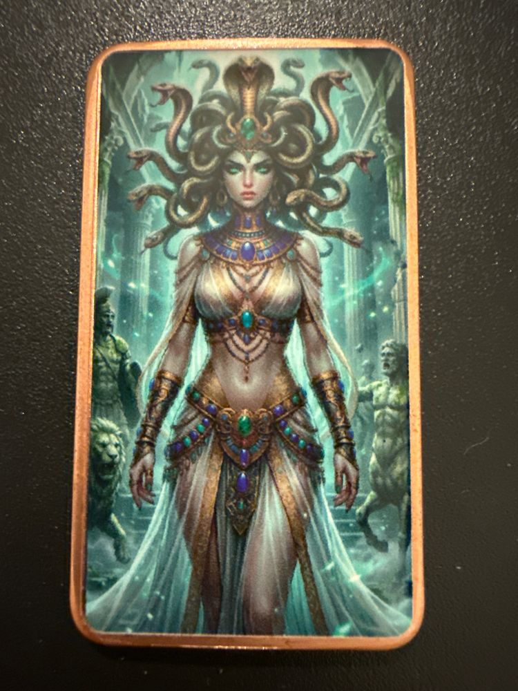 Unbranded Mythological Goddesses Series - Medusa Copper Art Bar Greek Gorgon Mythology product image