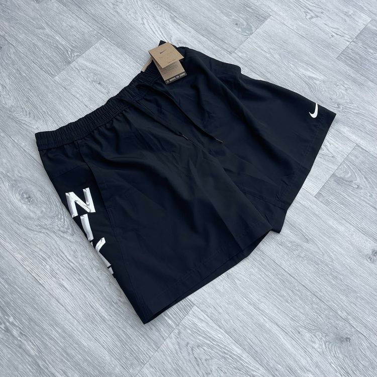 Nike Dri-FIT Hyverse Top and Unlined Form Shorts Training Set - Black image 4