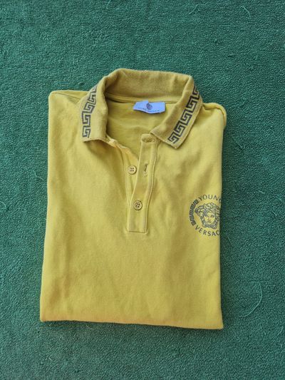Young Versace Yellow Polo Shirt
