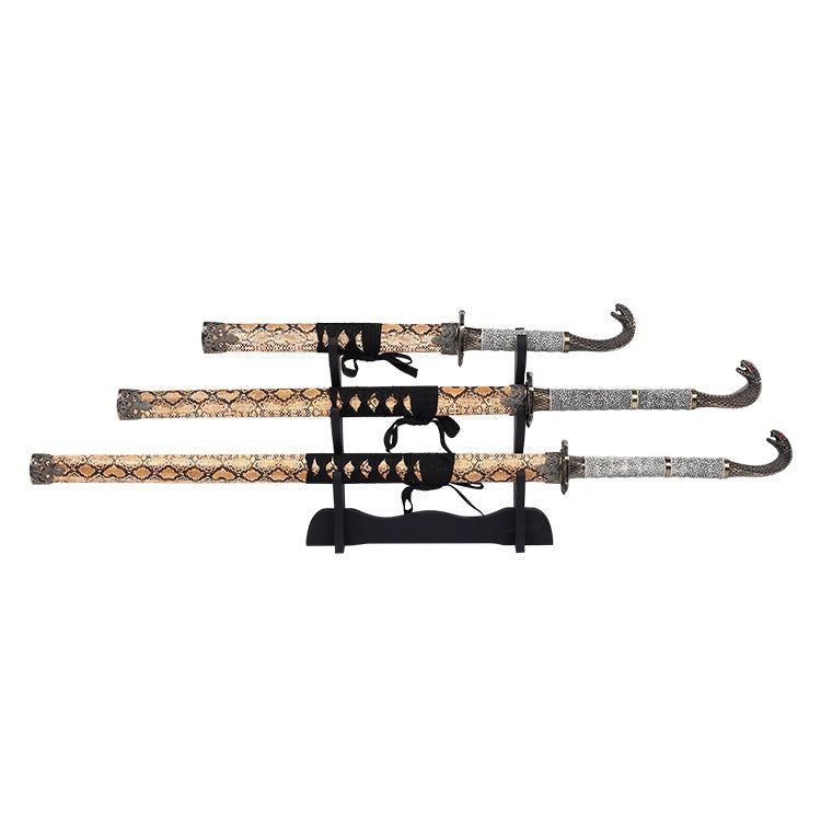 King Cobra Samurai Sword Steel Katana Set of 3 image 1