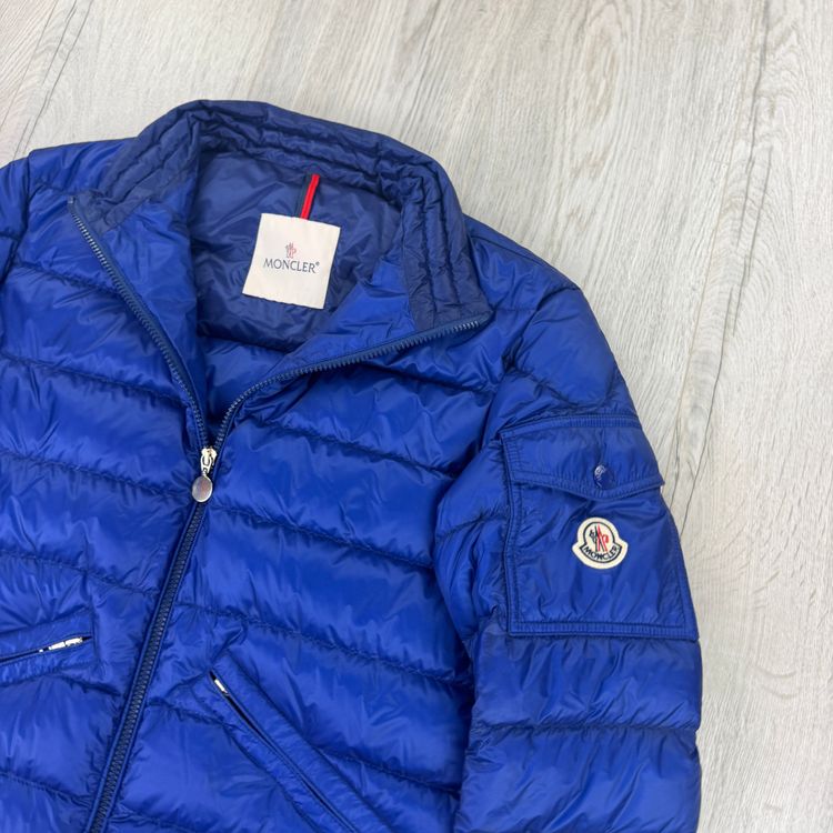 Moncler Agay Giubbotto Men’s Blue Puffer Jacket - Size 2 5