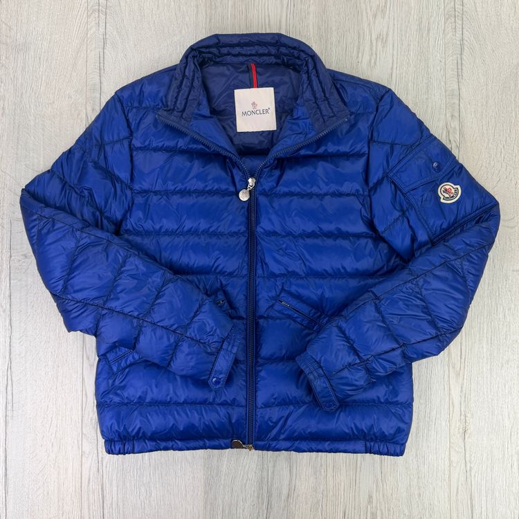 Moncler Agay Giubbotto Men’s Blue Puffer Jacket - Size 2 9
