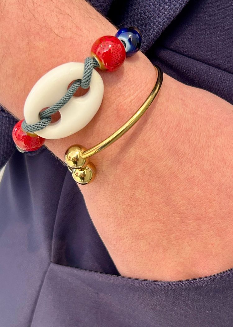 Pulsera Link stone white
