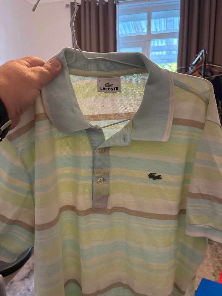Lacoste Striped Polo Shirt