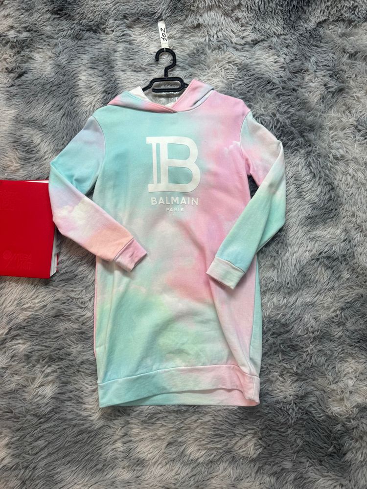 Pierre Balmain Balmain Tie-Dye Hoodie Dress product image