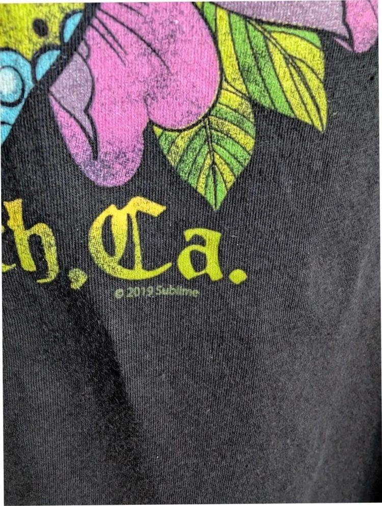 Official Sublime Sugar Skull Long Beach Ca Graphic Band T Shirt Size XL image 3