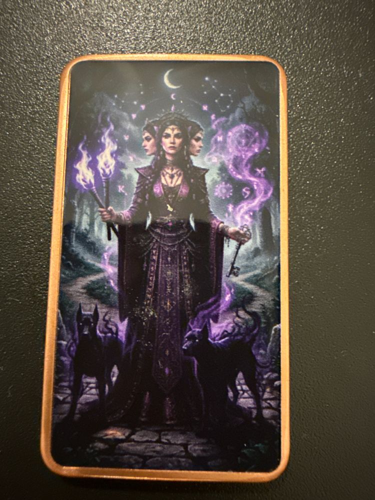 Mythological Goddesses Series - Hecate Copper Art Bar Greek Goddess of Magic Witchcraft