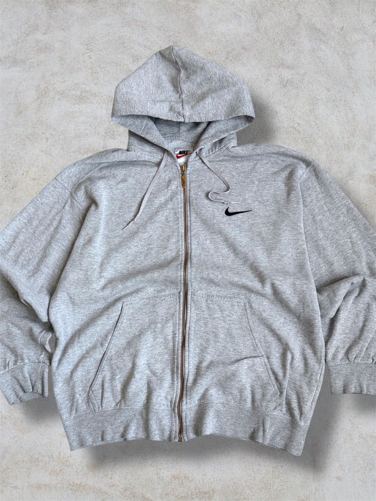 Nike Grey Zip-Up Hoodie