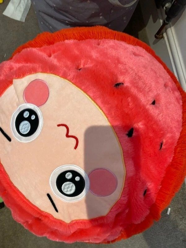 Plush Strawberry Cushion 3