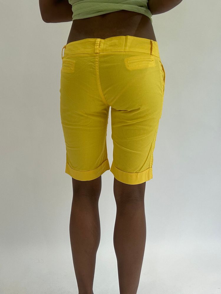 💚colourmaxxing drop | extra small yellow long shorts 3