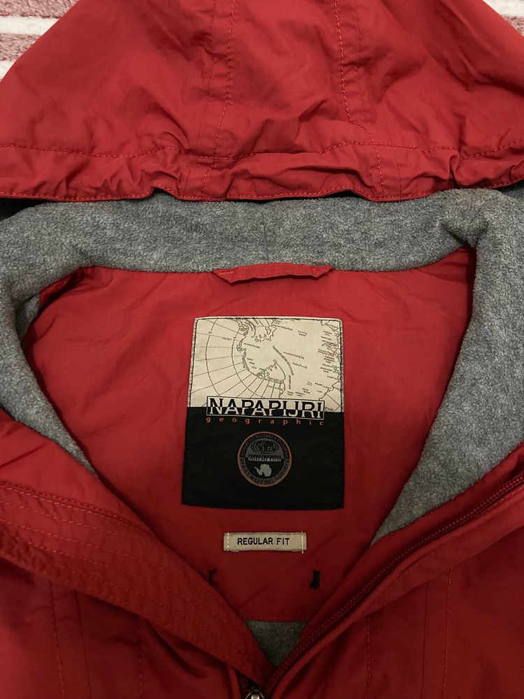 Napapijri Red Hooded Jacket 2