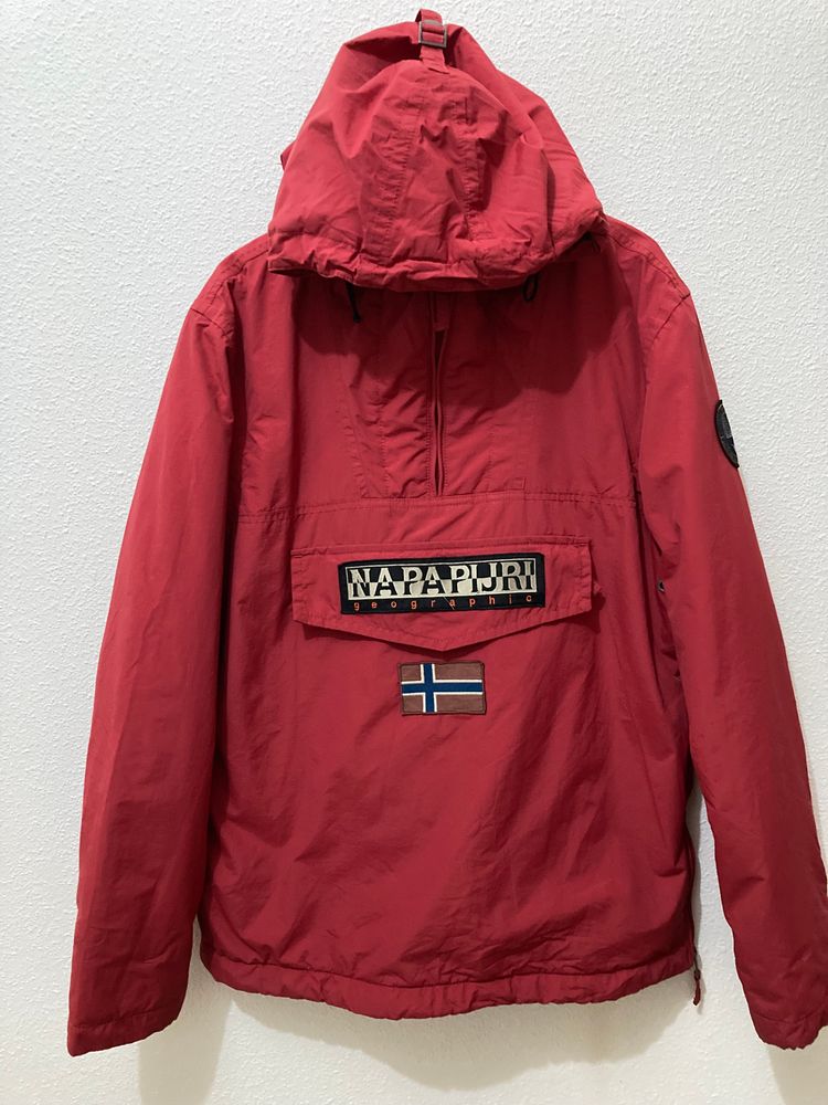 Napapijri Red Hooded Jacket