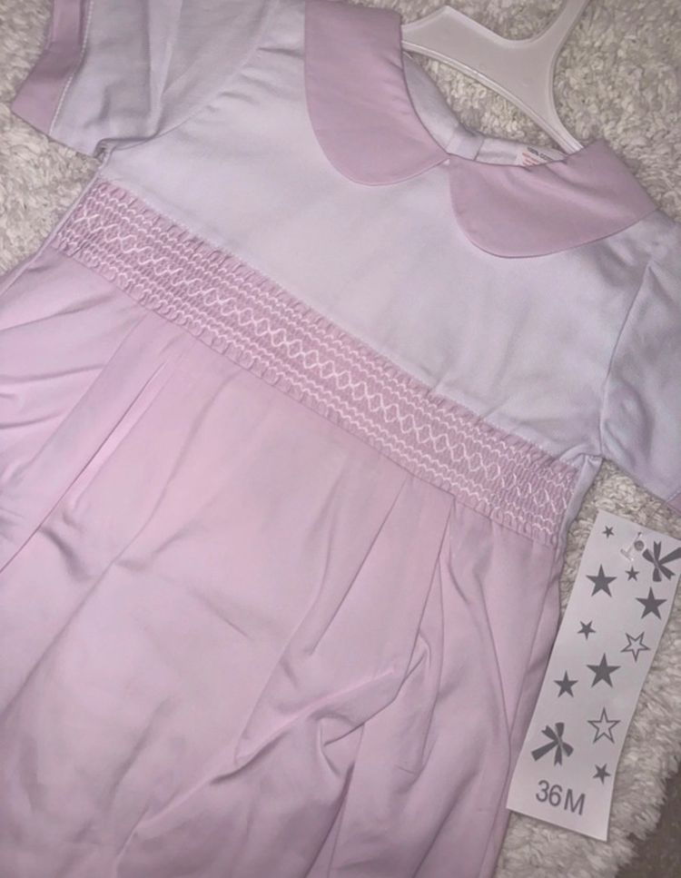 Pink And White Baby Romper image 2