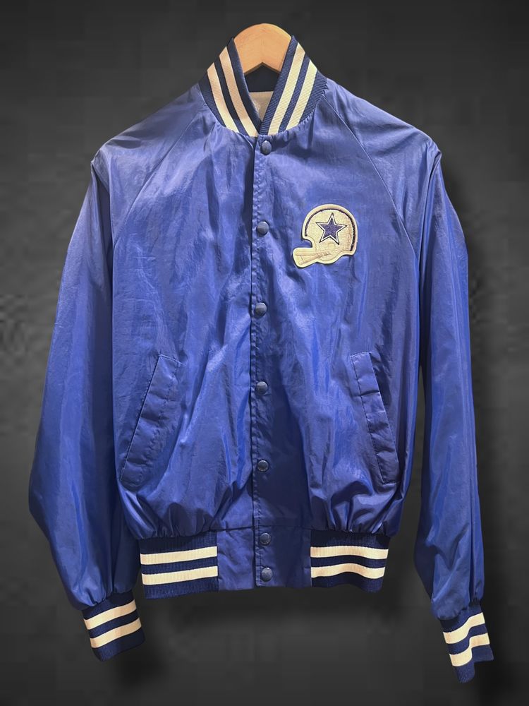 Other Blue Varsity Jacket With Star Helmet Patch product image