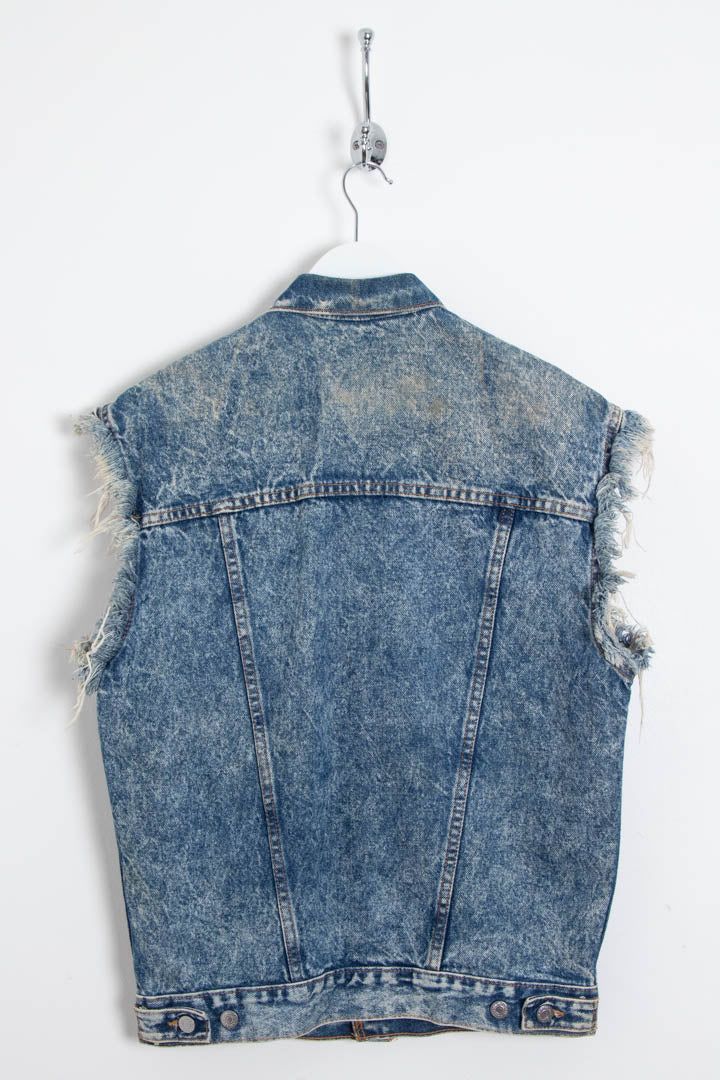 Immagine di Women's Levi's Acid Wash Denim Trucker Vest (XL) 5