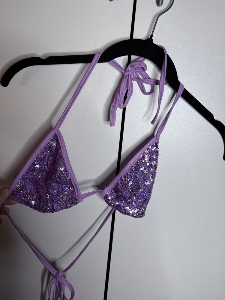 Other Purple Sequin Bikini Top product image