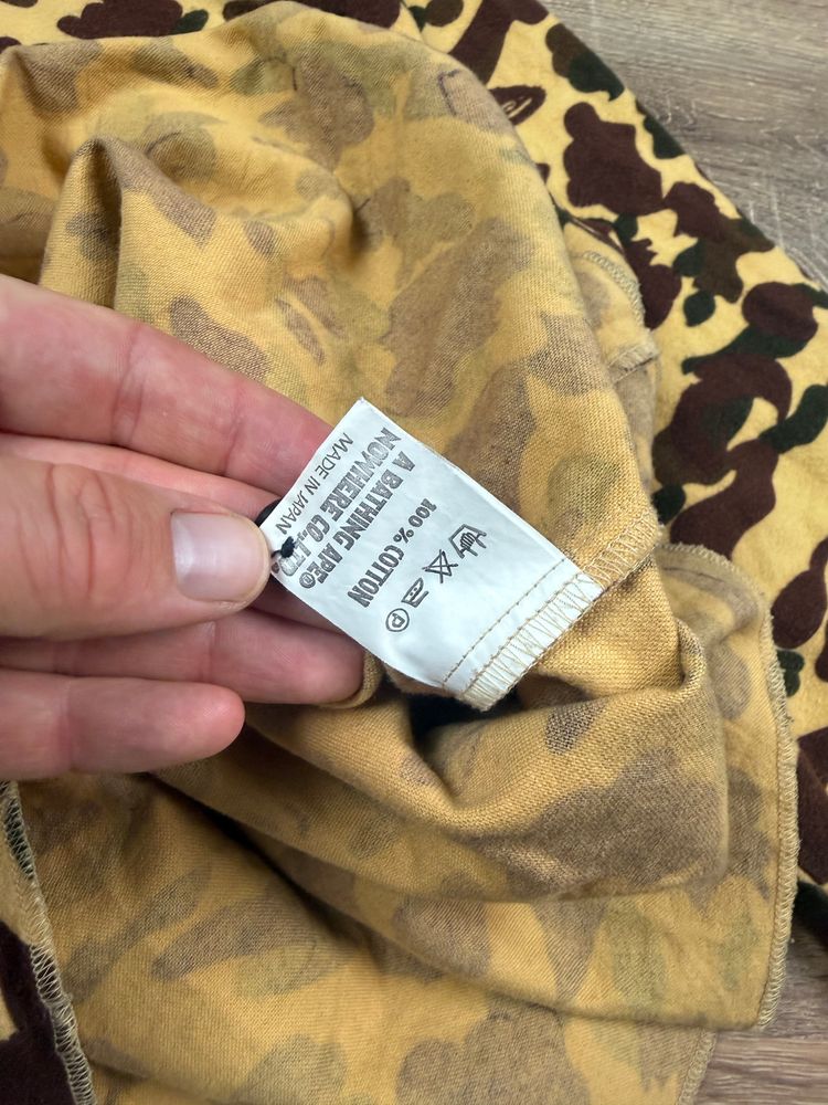 Early 2000s Bape 1st Camo Fleece Half Zip Pullover (S) image 6