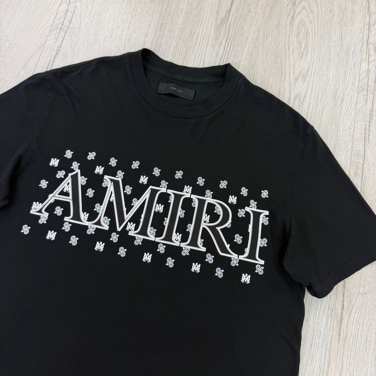 Amiri Men’s Black T-shirt Logo - Medium image 6