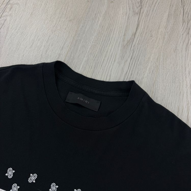 Amiri Men’s Black T-shirt Logo - Medium image 4
