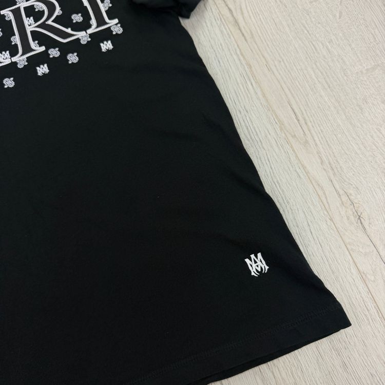 Amiri Men’s Black T-shirt Logo - Medium image 5