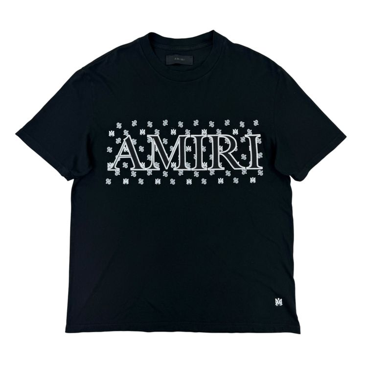 Immagine di Amiri Men’s Black T-shirt Logo - Medium 1