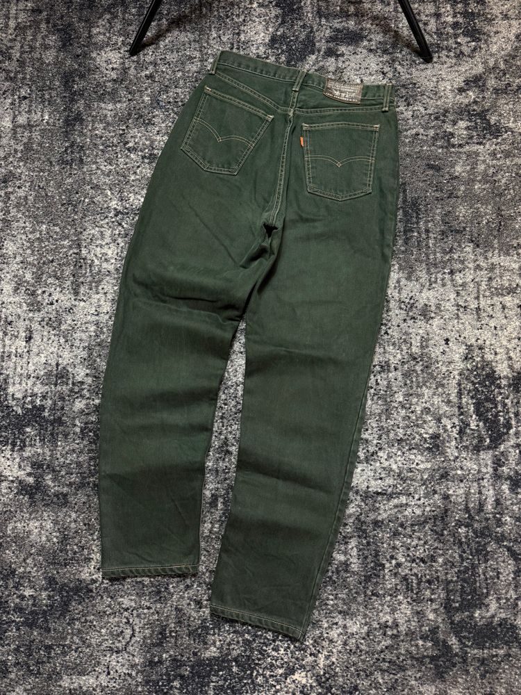 Rare Levi'S 881 Orange tab Green Jeans