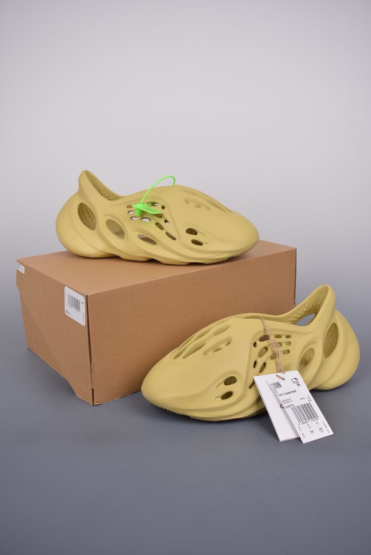 Yellow Foam Slip-On Shoes image 1