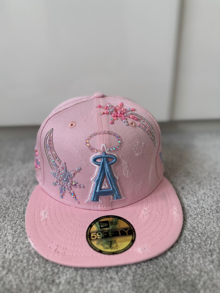 New Era 59FIFTY Pink Embellished Baseball Cap obraz 2