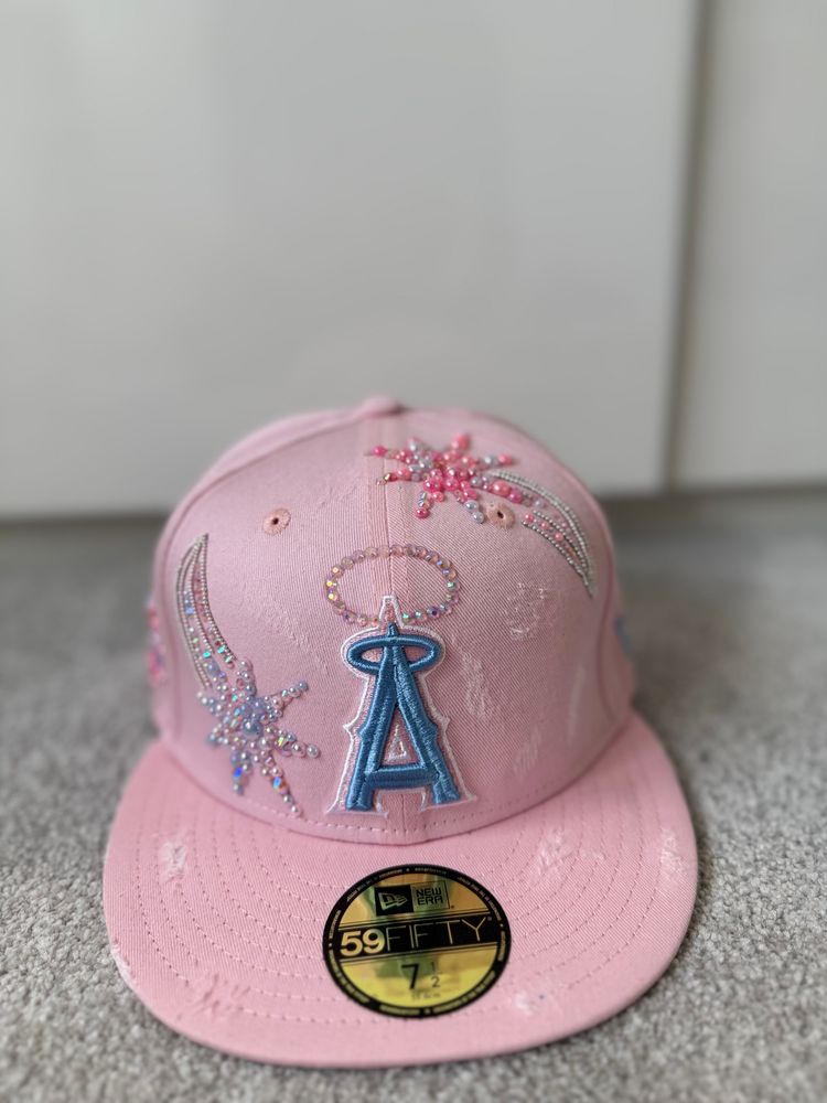New Era 59FIFTY Pink Embellished Baseball Cap obraz 3