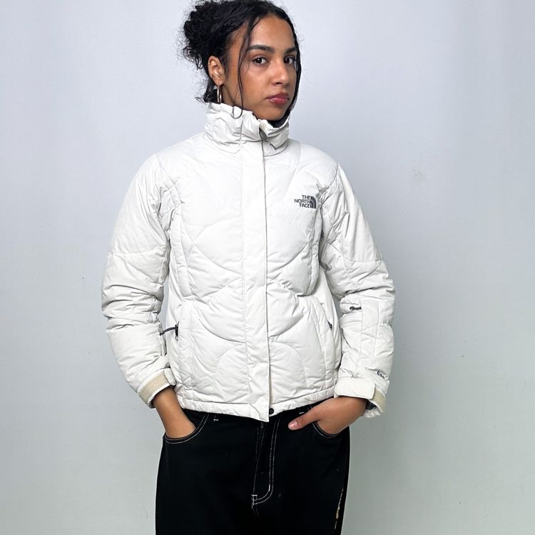 28 Vintage White y2ks The North Face 600 Series Puffer Jacket Coat (S) product image