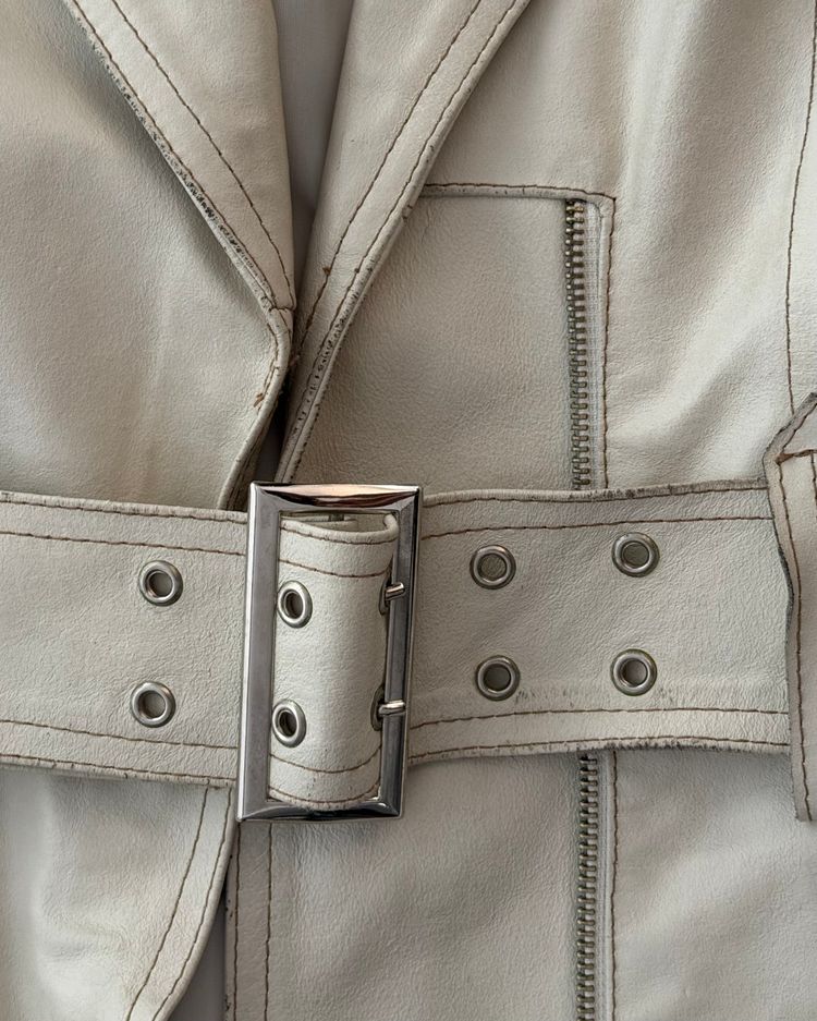 The Jasmina leather coat imagen 7