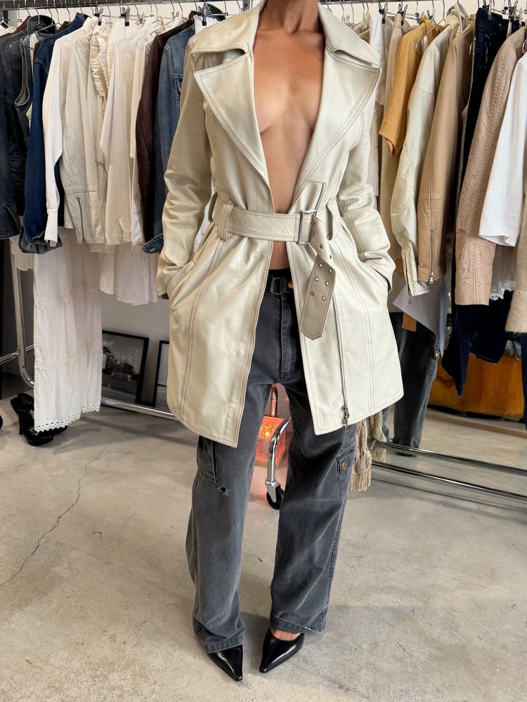 The Jasmina leather coat imagen 12