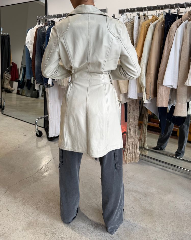 The Jasmina leather coat imagen 11