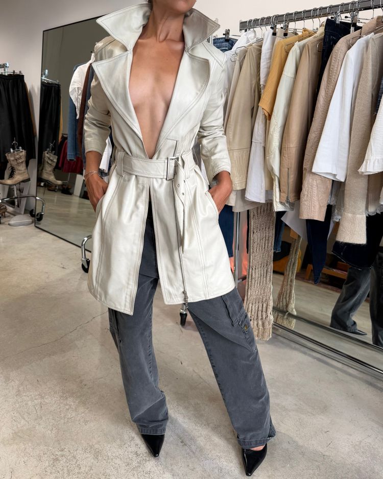 The Jasmina leather coat imagen 8