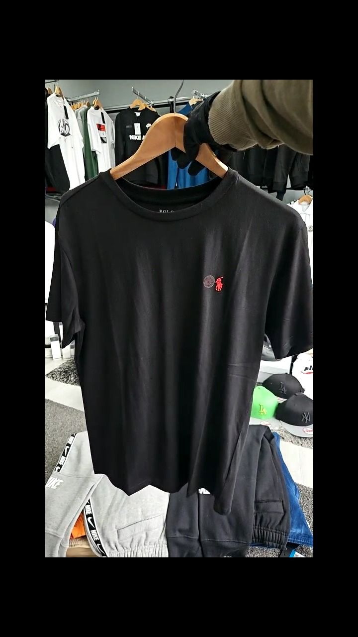 Polo BLK AND GREY RL TEE - LARGE + LARGE BLK 6 PACK SOCKS product image