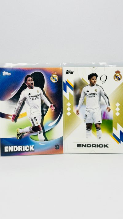 x2 - Endrick - Real Madrid - base + Los Blancos Futuro - Topps Los Blancos 2025-26