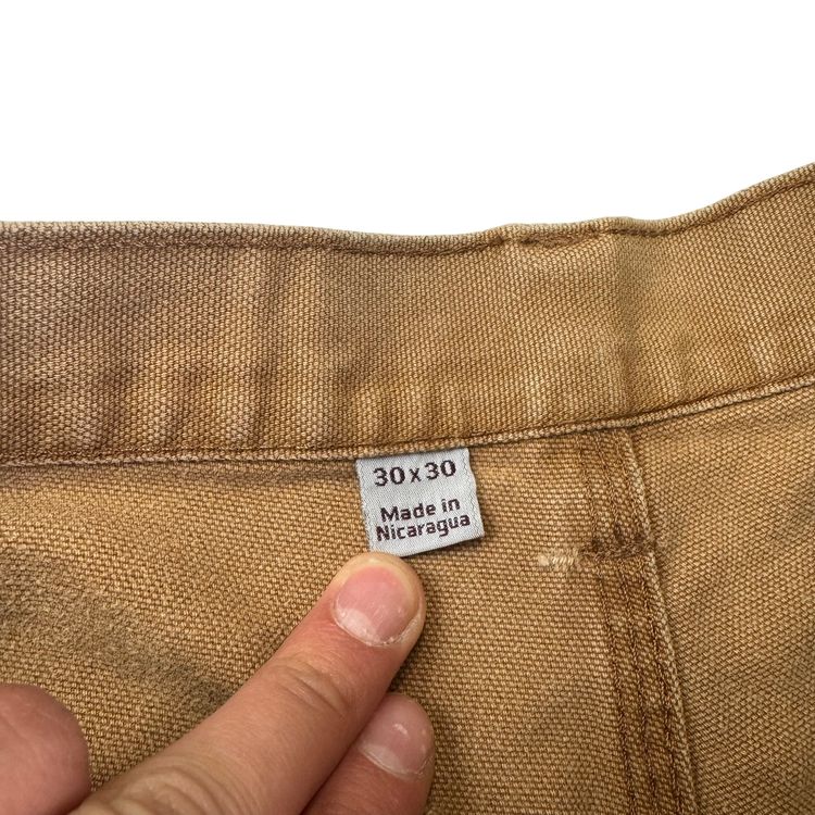 Carhartt Carpenter Workwear Trousers Tan Beige obraz 8