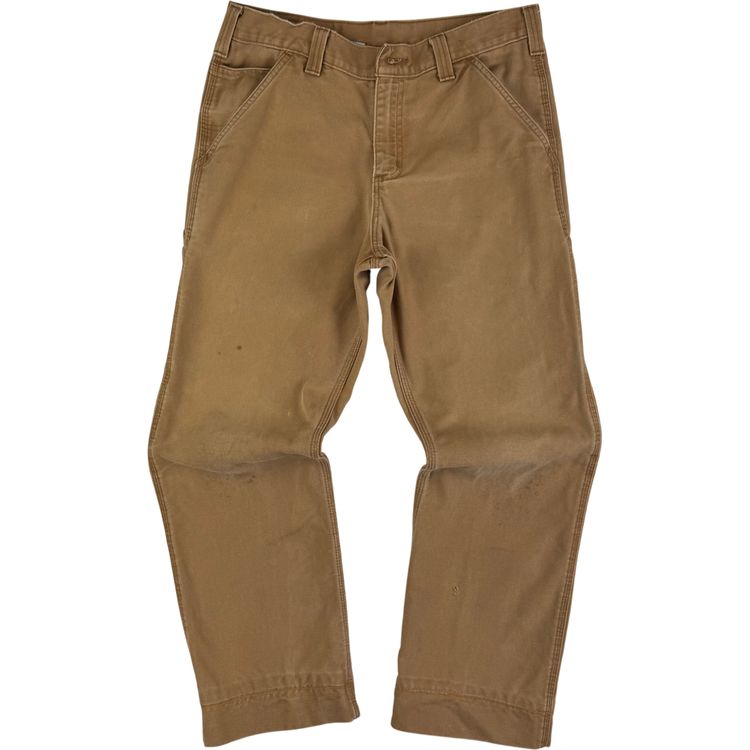 Carhartt Carpenter Workwear Trousers Tan Beige obraz 10