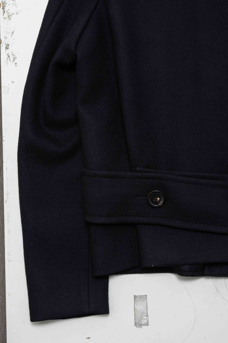 Lanvin Paris Double-Breasted Wool Short Peacoat image 6