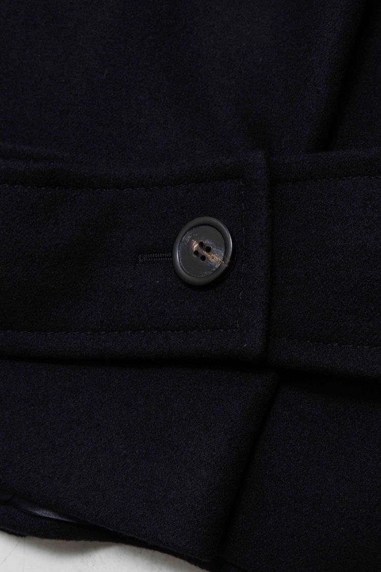 Lanvin Paris Double-Breasted Wool Short Peacoat image 3