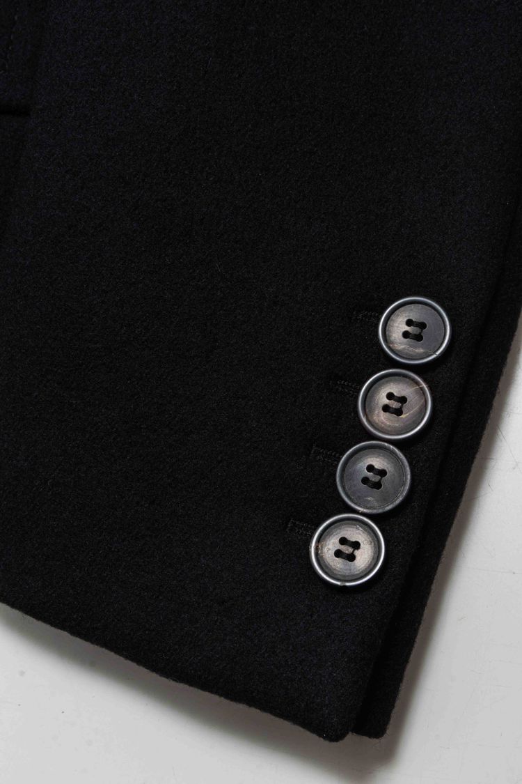 Lanvin Paris Double-Breasted Wool Short Peacoat image 13