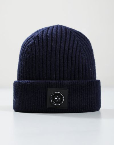 Marshall Artist Siren Cable Knit Beanie Hat Navy 1