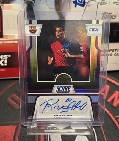 Panini Score fc Barcelona rivaldo auto /199