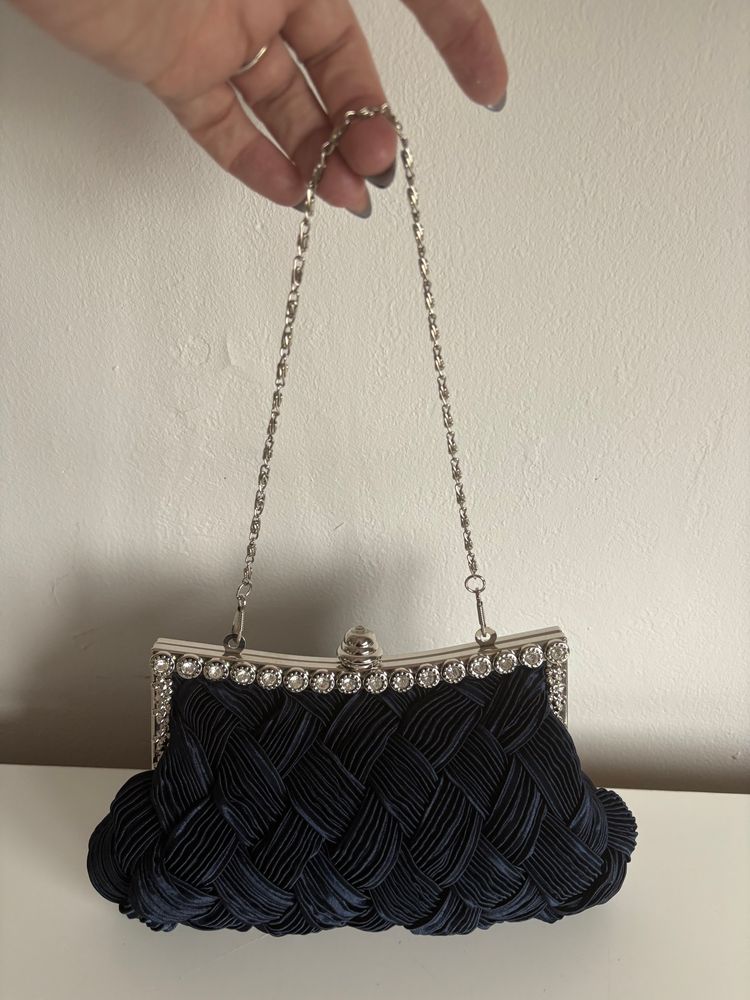 ONLY Fashion Only Black Braided Evening Clutch Bag product image