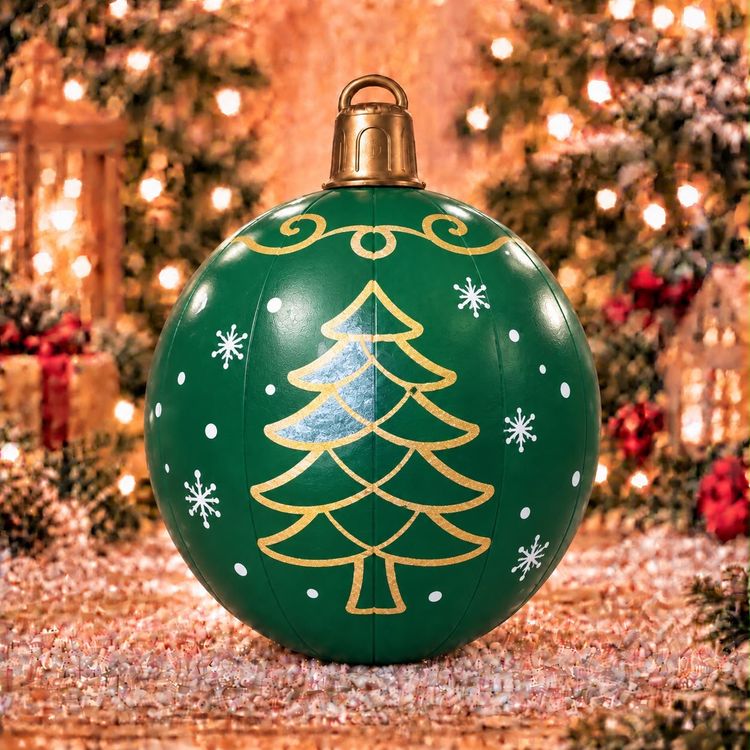 Immagine di LED Green Christmas Ornament Ball 1