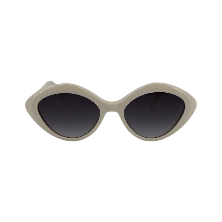 Occhiali da sole cat-eye Silvian Heach in plastica color bianco sporco 140 mm image 1