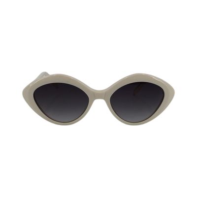 Occhiali da sole cat-eye Silvian Heach in plastica color bianco sporco 140 mm